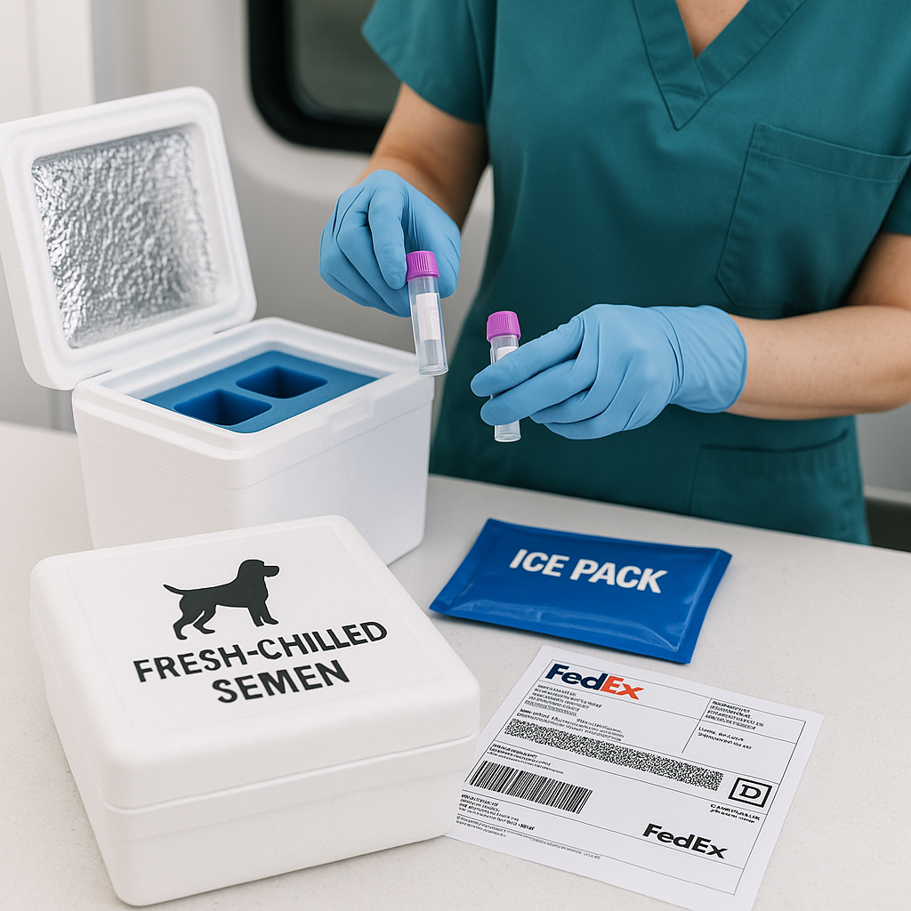 Fresh-Chilled Semen Preparation & Shipping